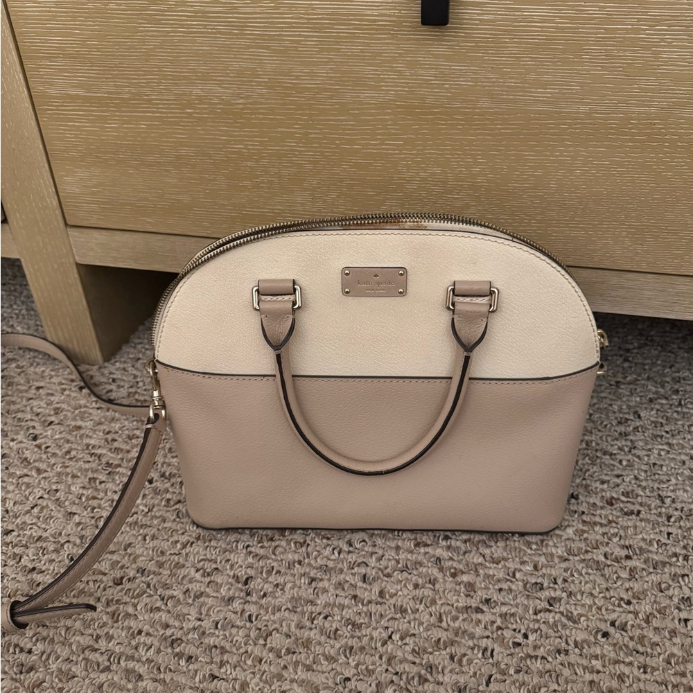 Kate Spade Beige and Tan Satchel